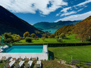 Отель Cozy Chalet at Marone Lake Lombardy with Pool  Мароне